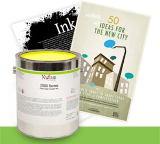 Εικόνα της Nazdar 5500 Series Flat Poster Screen Inks