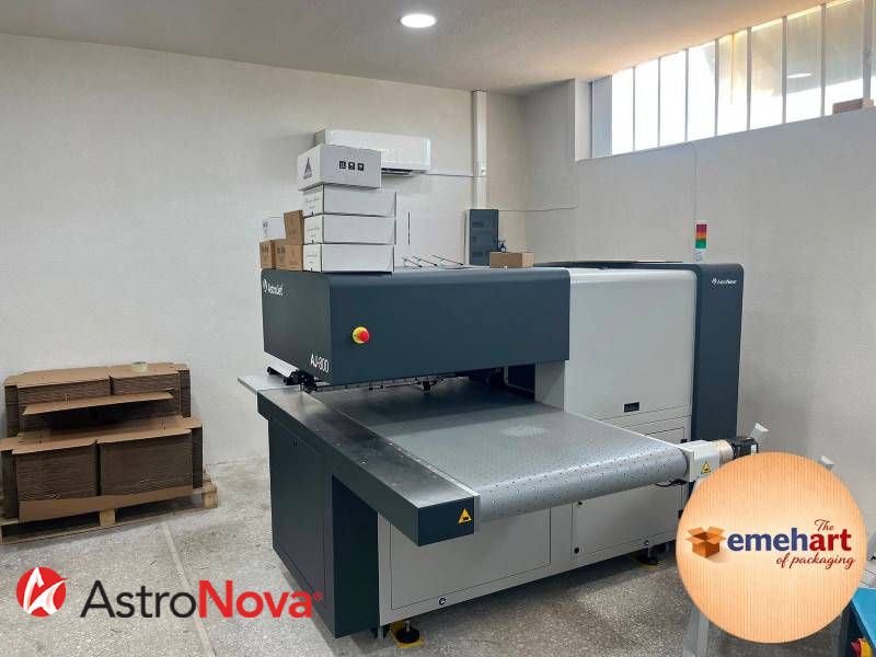 Νέα εγκατάσταση εκτυπωτή χαρτοκιβωτίων ASTROJET στην ΕΜΕΧΑΡΤ